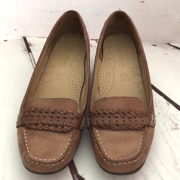 Marks & Spencer Footglove Leather Loafer Heels - Picture 2 of 6